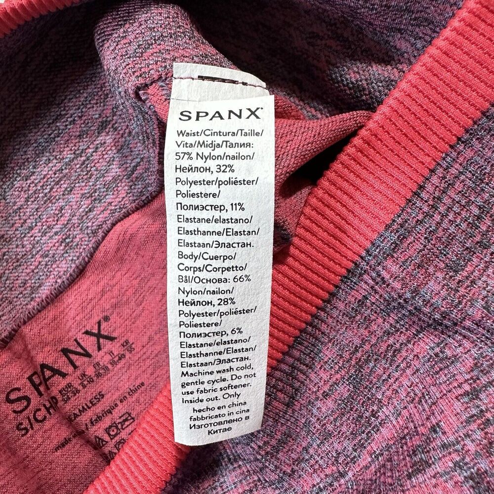 Spanx Seamless Sculpt Legging Spacedye Coral Punch sz S 50285R Womens - Picture 7 of 8